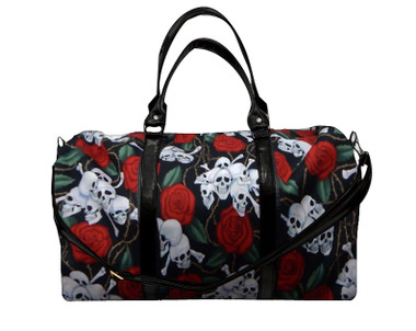 LDF 1007 SKULLS RED ROSES