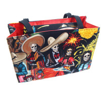 BX1038-6 FIESTA DE SAN MARCOS SKELETON SKULLS LATINO