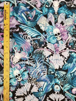 1367 SKULLS FLORAL BUTTERFLY