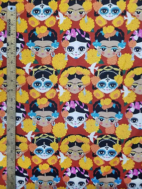 1573 FRIDA FACES RED