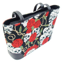 LBB 1005 SKULLS ROSE TATTOO 102 PATTERN LARGE BUCKET