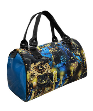 DRB 1356 SH LT BLUE SPOOKY BLACK CAT