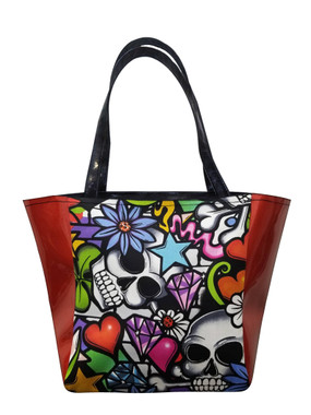 STRB 1066-1 SH RED STREET SKULL