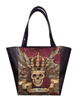 STRB 1058 SH BLK VINTAGE SKULLS DUGGERY