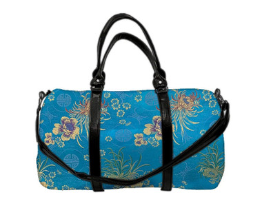 LDF 4441 ASIAN FLOWERS BLUE