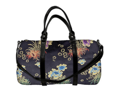 LDF 4407 PURPLE SILVER FLOWERS