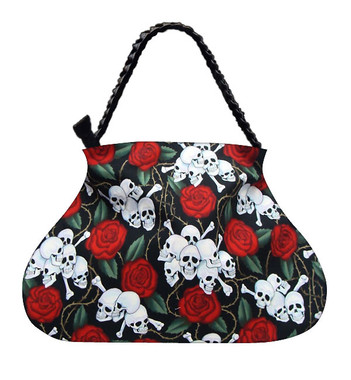 LDRB 1007 SKULLS RED ROSES