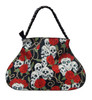 LDRB 1005 SKULLS ROSE RED TATTOO