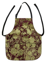 APR 4449 ASIAN FLOWERS BURGUNDY