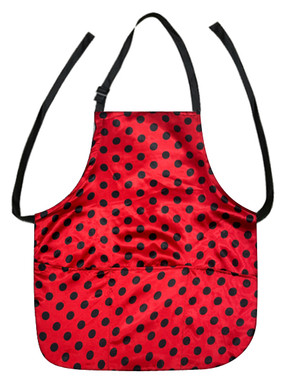 APR 8504 POLKADOTS BLACK RED