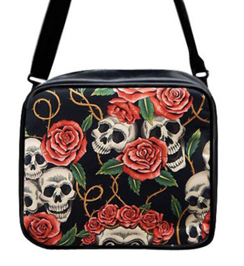 LSOP 1006 SKULLS PINK ROSE TATTOO