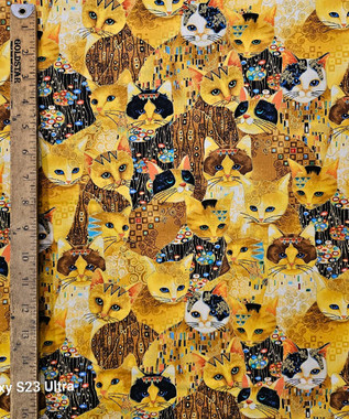5193 GOLDEN BEJEWELED CATS