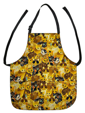 APR 5193 GOLDEN BEJEWELED CATS