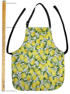 APRON 4057 LEMON WITH LEAVES