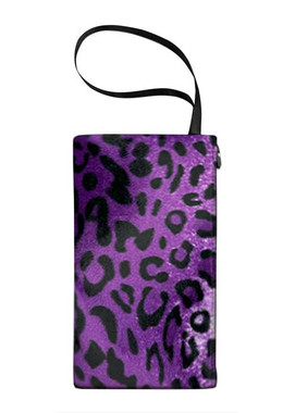 LCB 3069 LEOPARD PURPLE ANIMAL FUR