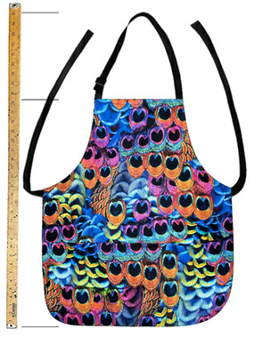 APR 5231 PEACOCK MULTI  FEATHERS