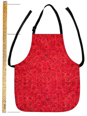 APR 4457 PACKED RED METALLIC ROSES