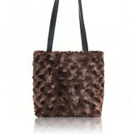 BB 3076 ROSEFUR 106 BROWN COLOR FUR PATTERN BUCKET
