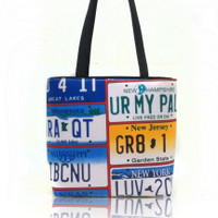 BB 3146 LICENSE PLATE CARS PATTERN BUCKET