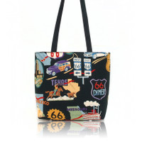 BB 3152 ROUTE 66 102B CARS 50'S PATTERN WOMEN BUCKET