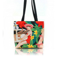 BB 4250 PIN UP GIRL 101 50's HAWAIIAN PATTERN BUCKET