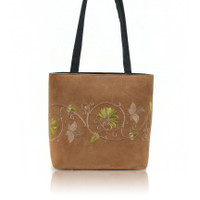 BB 4463 SUEDE FLOWERS 109 EMBROIDERED DESIGN BUCKET