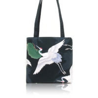 BB 5159 DANCING CRANES BIRD ANIMAL HAWAIIAN DESIGN BUCKET