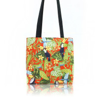 BB 5273 TUCAN & FROG ANIMAL HAWAIIAN DESIGN BUCKET