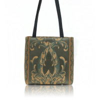 BB 5727 STRIPE FLOWERS 104 TAPESTRY EMBROIDERED DESIGN BUCKET 