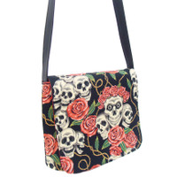 MS1006 SKULLS ROSE TATTOO 103 SKELETON GOTHIC PATTERN