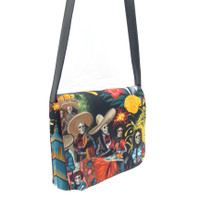 MS1038 FIESTA DE SAN MARCOS SKELETON SKULLS LATINO CULTURAL PATTERN