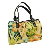 DRB4261 "MIRAGE" CALENDAR GIRLS TROPICAL HAWAIIAN 50'S PATTERN