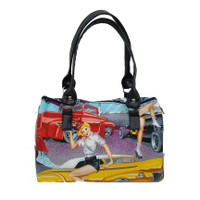 DRB3150-N1 "SEXY BARTENDER PHIL'S DRIVE IN" CARS 50'S PATTERN