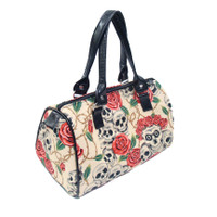 DRB1004 SKULLS ROSE TATTOO 101 GOTHIC HALLOWEEN PATTERN