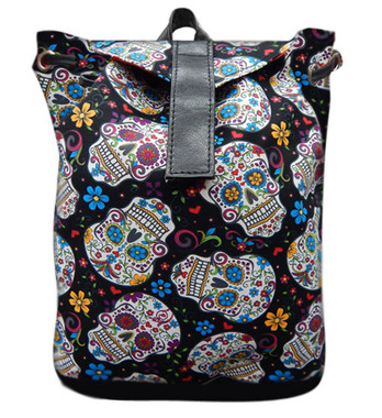 LBP 1047 FOLKLORIC SUGAR SKULLS BLACK