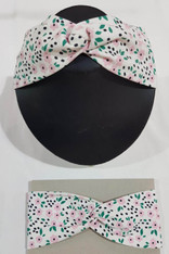 Floral Twist Headband - White