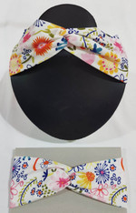 Bright Floral Twist Headband