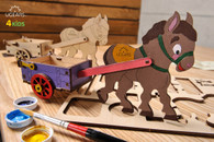 UGears 4Kids Colouring Model - Donkey