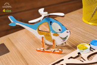 UGears 4Kids Colouring Model - Helicopter