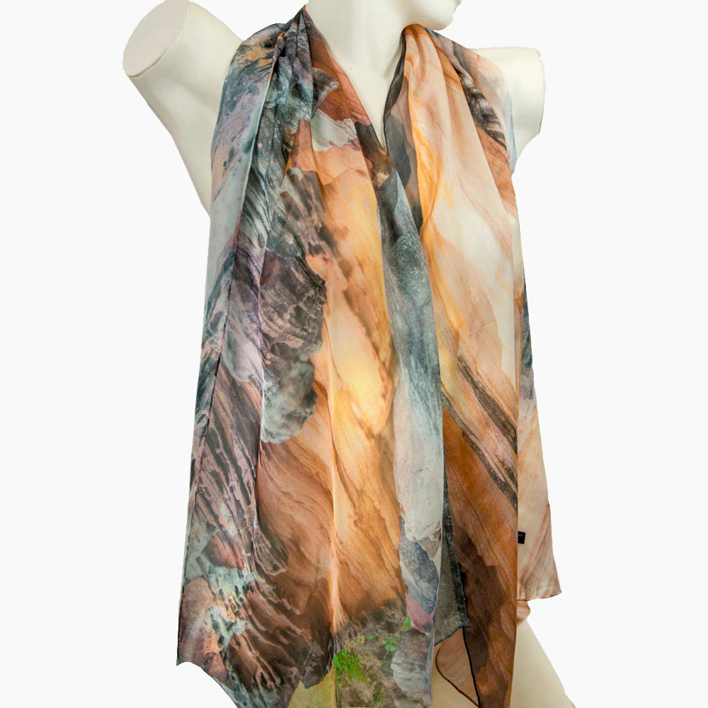 Mother's Day Gift - 100% Pure Silk Chiffon Scarf