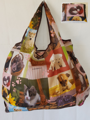 Foldable Shopping Bag - Puppies & Kittens