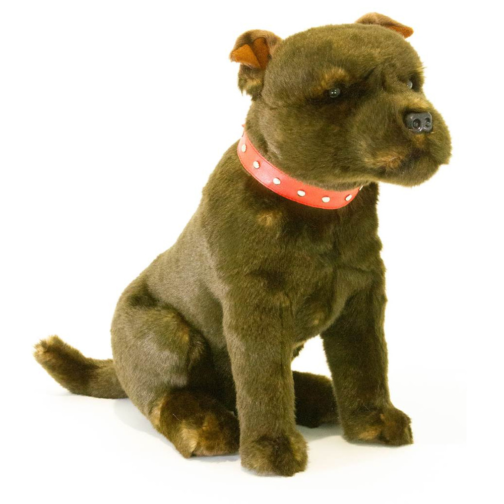 brindle dog stuffed animal