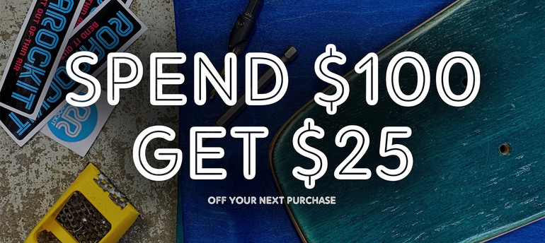 Shop now and we’ll give you $25 to spend on your next purchase!