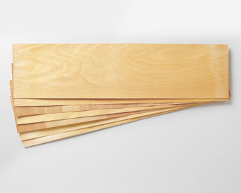 Canadian Birch has more flex and is the lightest veneer that we offer. 