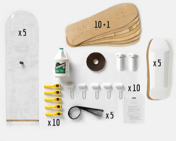 This Multi-Pack provides enough material for a group of 10 students to all build Old School boards
