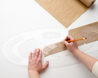 This curved drawing template is HUGE! A classic drafting tool for classic woodworking.