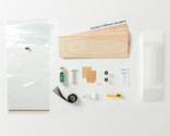 Kit contains everything you need to make 1 of 9 possible Multiboard skateboards: Canadian maple veneer sheets, mold for shaping, glue, roller, Thin Air Press and finishing tools