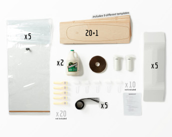This Multi-Pack provides enough material for a group of 2, 10 or 20 students to all build Multiboard skateboards. Perfect for STEM learning!