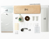 This Multi-Pack provides enough material for a group of 2, 10 or 20 students to all build Multiboard longboards using our patented classroom technology.