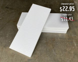 Each foam slab is approximately 1" thick, 23" long, and 9.5" wide.